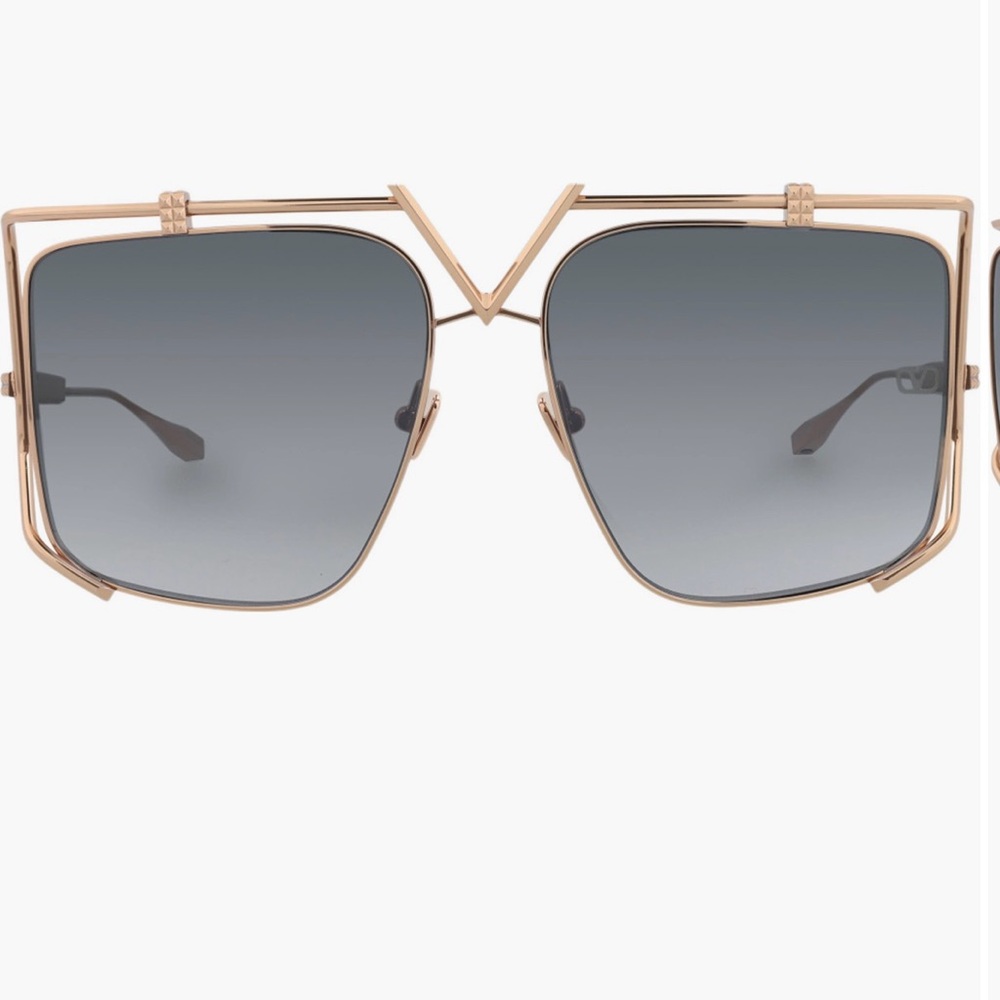 Valentino Luxurious Gold Frame Sunglasses